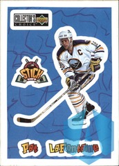 1996-97 Collector's Choice Stick Um's Pat Lafontaine #S21 Buffalo Sabres